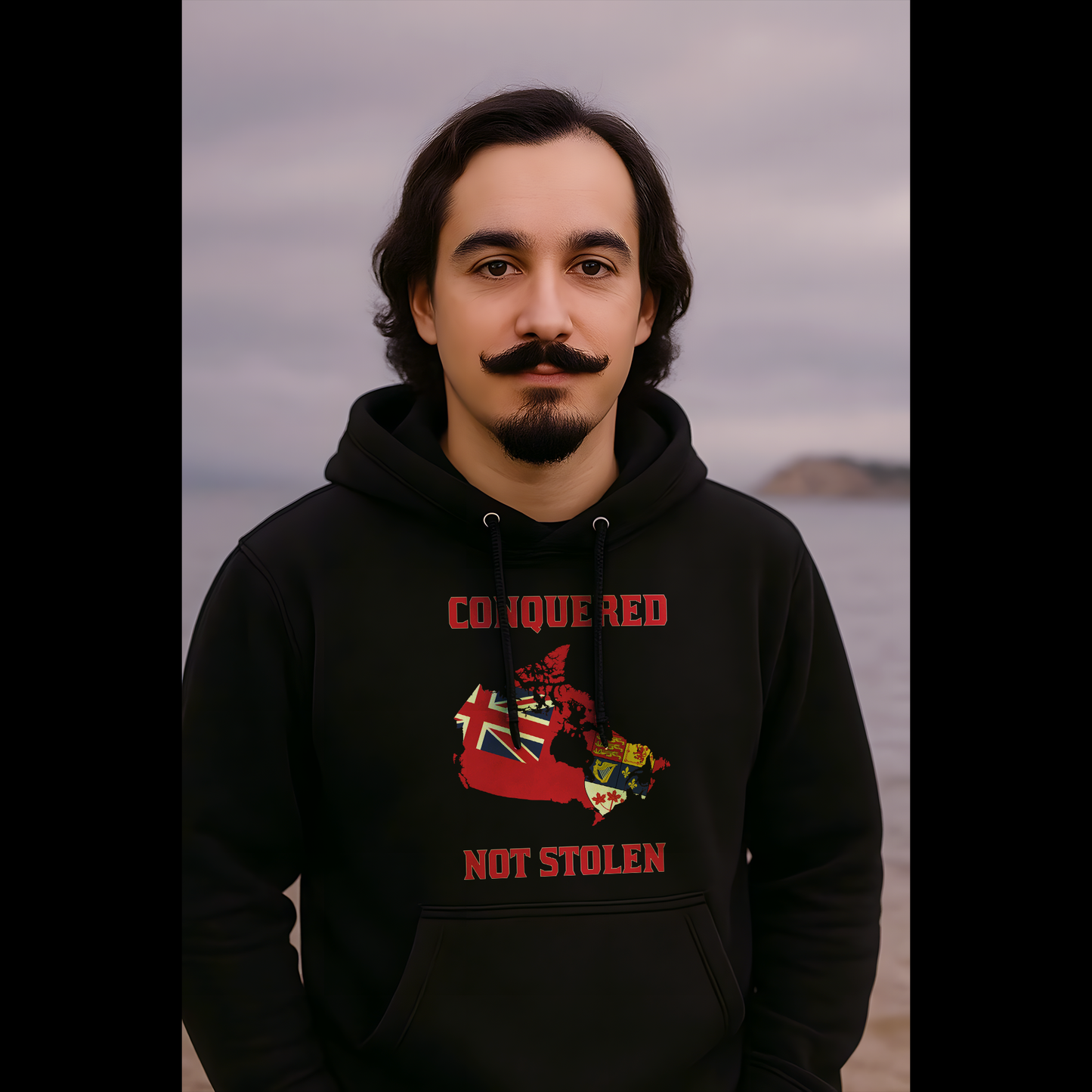 Black Hoodie - Conquered Not Stolen