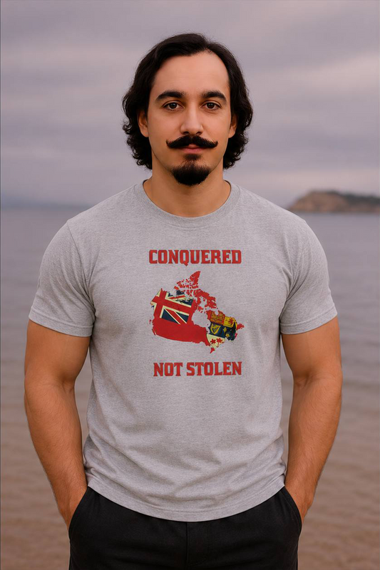 Conquered Not Stolen - Short-Sleeved T-Shirt - Grey